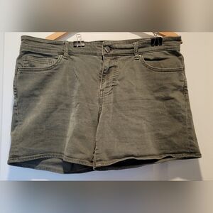 BKE Denim Payton Olive Green Stretch Women's Shorts